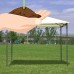 Costway Outdoor 10'x10' Square Gazebo Canopy Tent Shelter Awning Garden Patio beige   
